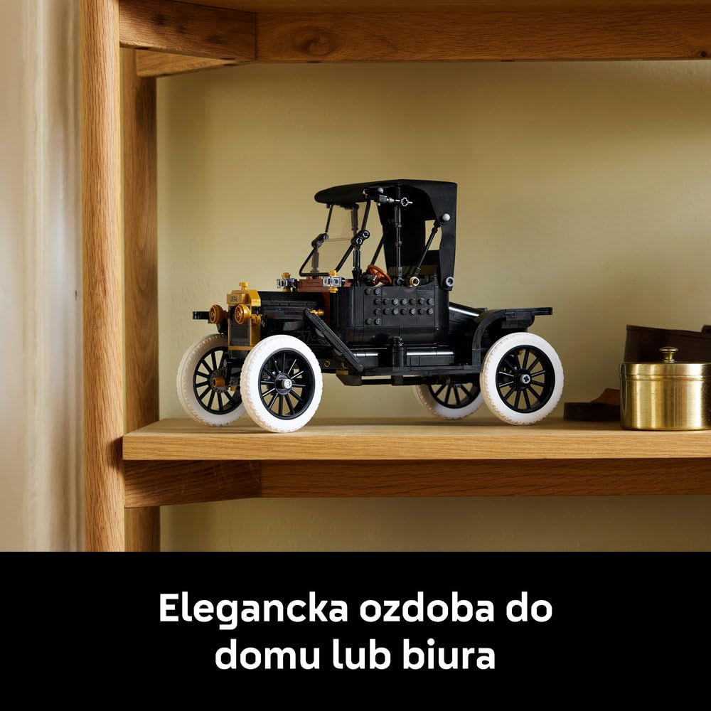 LEGO Icons Ford Model T 11376 | Model samochodu, zestaw konstrukcyjny dla dorosłych, prezent dla fana motoryzacji, dla mężczyzn i kobiet, 1060 elementów