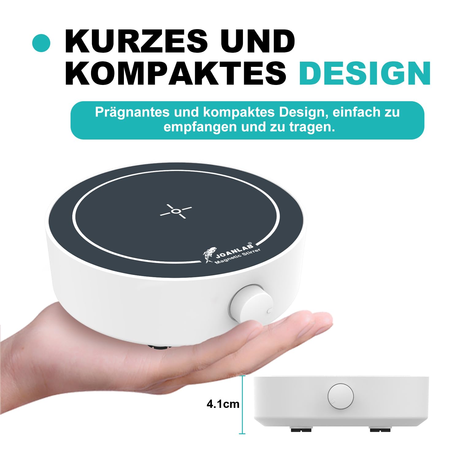 JOANLAB Magnetrührstäbe Mini Magnetische Rührplatte Labor Rührer Mixer mit Rührstab, Magnetrührer Mixer Platte 3000ml