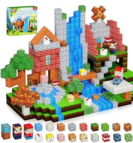 200PCS Magnetic Blocks Magnetic Building Cube Toys for Kids STEM Montessori Stacking Sensory Education Toys for Toddlers Building World Set Christmas Birthday Gifts for Kids Age 3 4 5 6 7 8 9 10