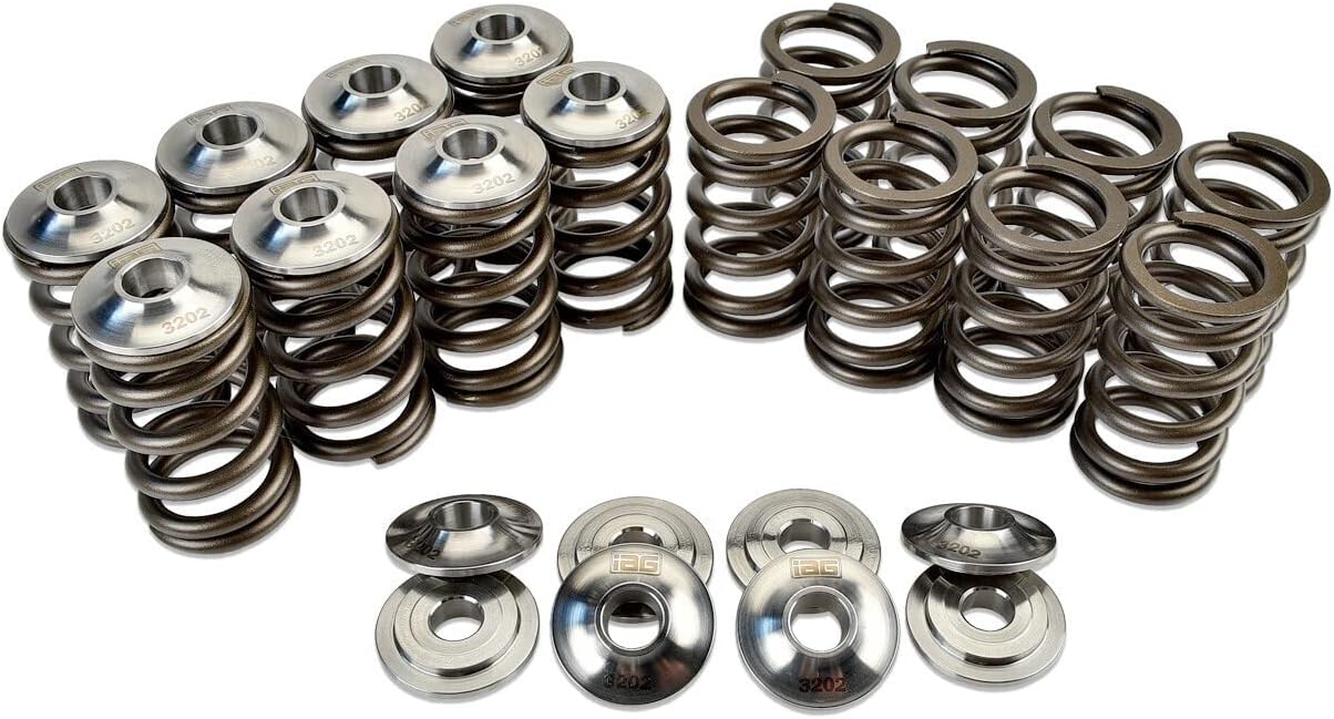 IAG Performance Single Valve Spring and Titanium Retainer Set compatible with Subaru EJ engines