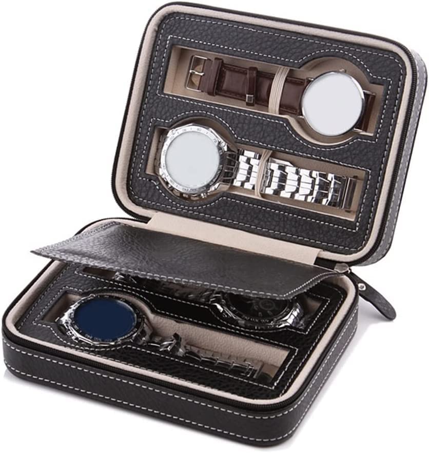 Boîte à montres 8 grilles pour organiser vos montres de voyage et de maison