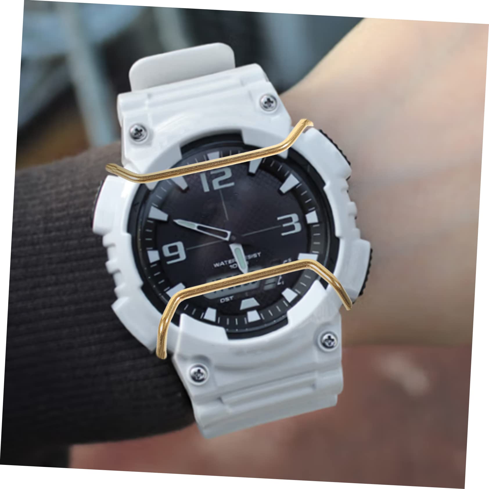 Artibetter 5pièces Bumper De Inoxydable pour Montre Coque Robuste Et Légère pour Écran De Montre Accessoire Pratique pour Les Modèles
