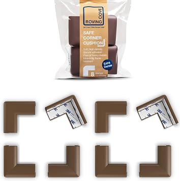 Roving Cove Baby Proof Corner Protector, Pre-Taped, 8 Small Corners