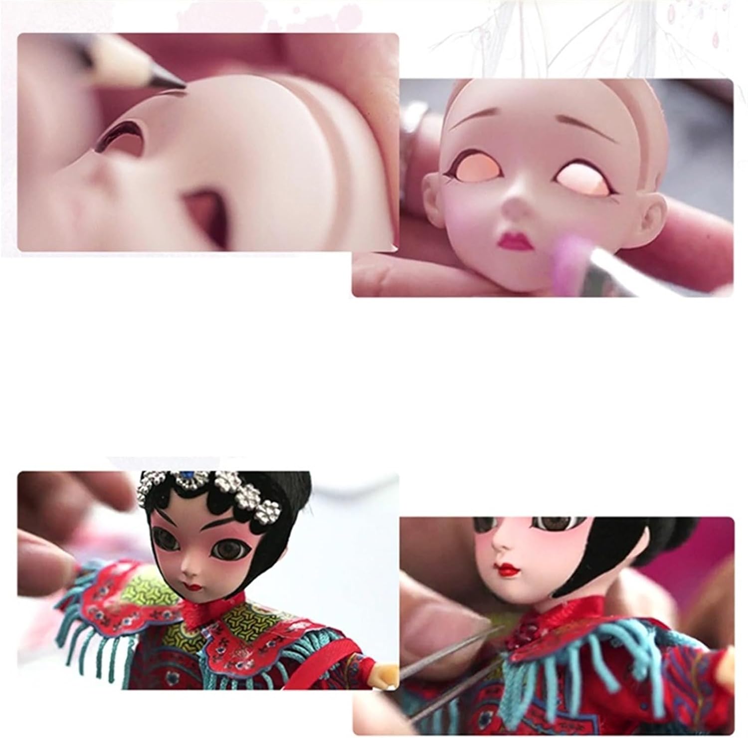 Feng Shui Decoration Beijing Decoration Beijing Opera Facial Mask Opera Characters Beijing Opera Doll Small Gift Chinese Style Desktop Ornaments (Color : 4)