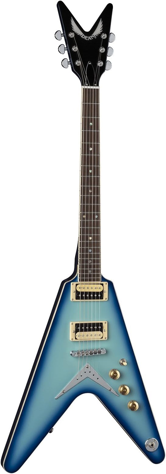 Dean V 79 Electric Guitar, Blue Burst