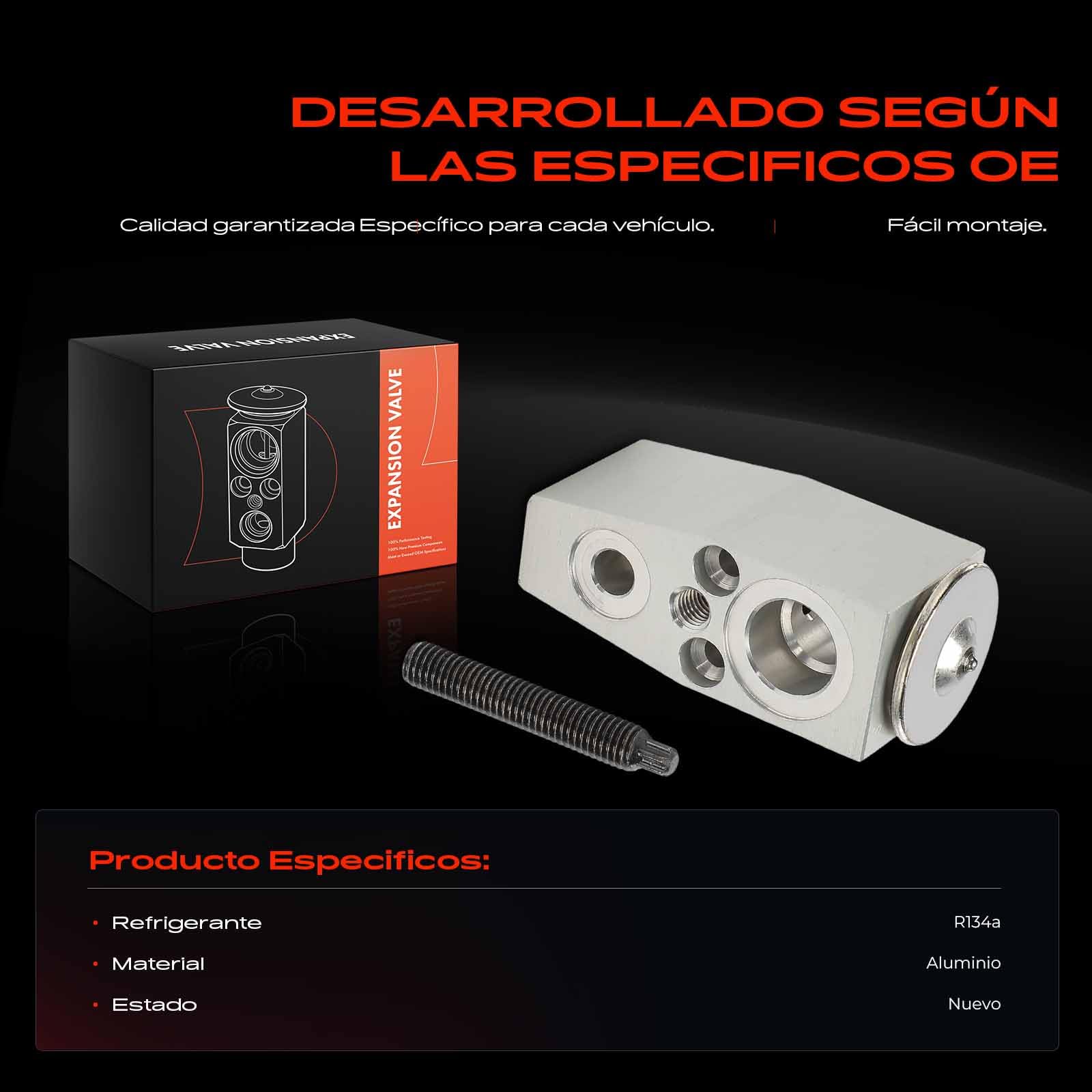 Frankberg Válvula de expansión Compatible con Cruze J300 1.4L-1.8L 1.7L-2.0L 2009-2016 Astra J P10 1.4L-1.6L 1.2L-2.0L 2009-2015 Astra K B16 1.0L-1.6L 2015-2022 Replace# 39141360
