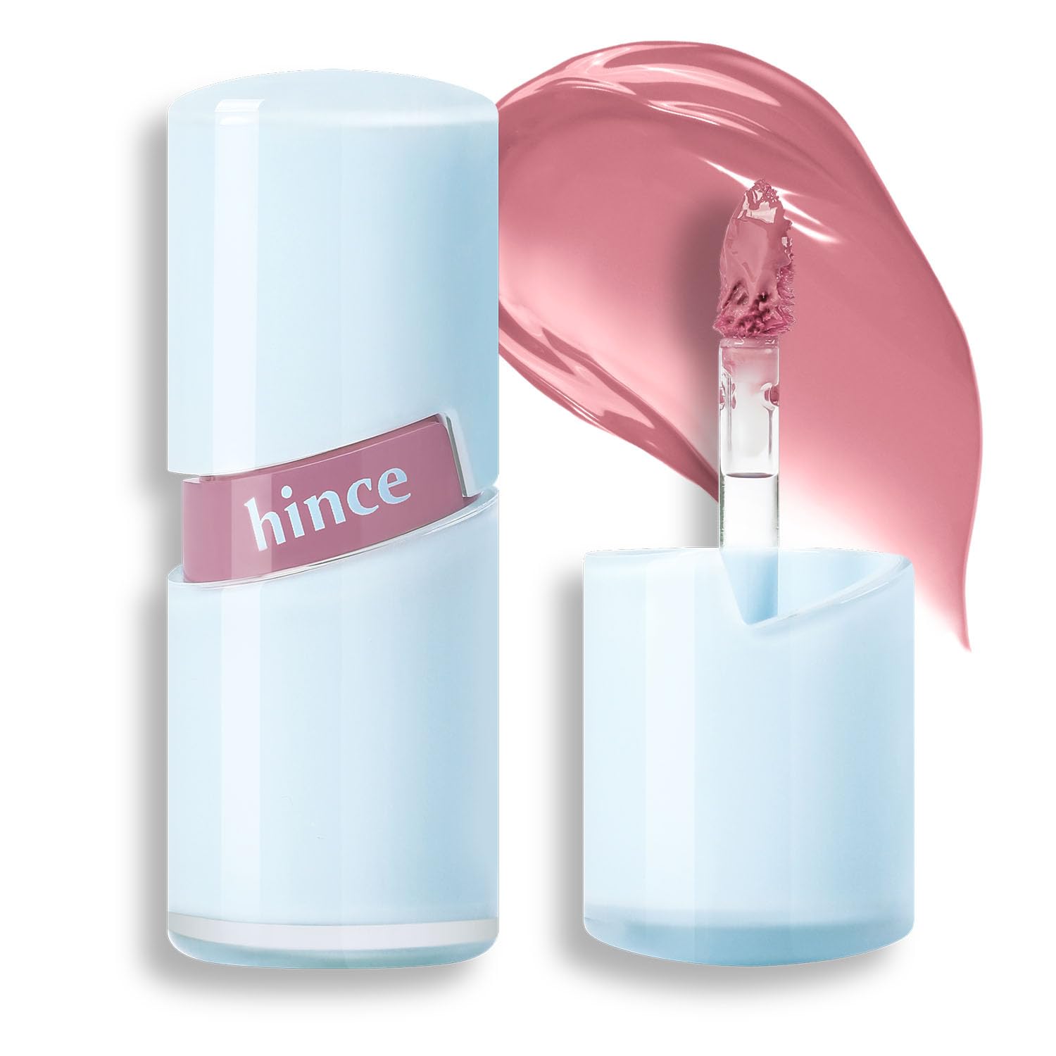 HINCE Raw Glow Lip Tint - Stain Glazed, Glossy Dewy Lip Gloss, Non Sticky & Long Wearing for Natural Glass Glow, Hydrating, Moisturizing Liquid Lipstick, Vegan, 0.13 fl.oz. (CHILLING MAUVE, 38) CHILLING MAUVE 0.13 Fl Oz (Pack of 1)