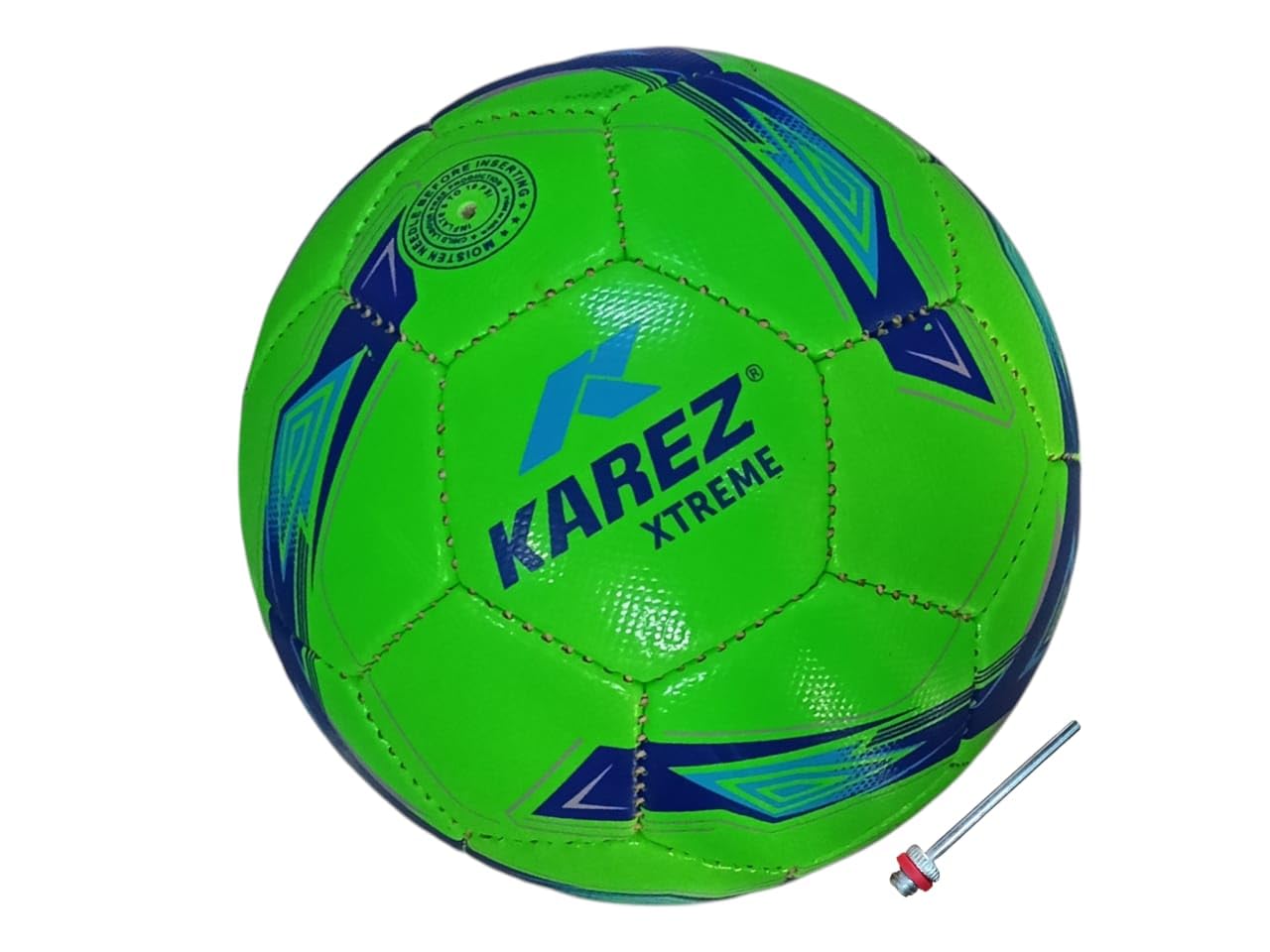 Sujata Sports Synthetic Sports Football Size 5 Made in PVC (Hand Stich) Football for Adults (Green)