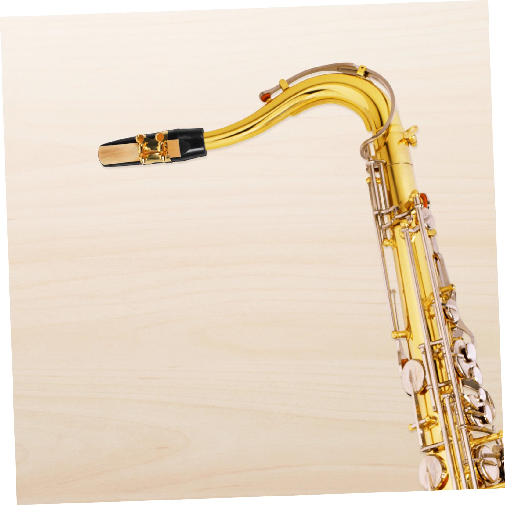 Abaodam 3piezas Boquilla Para Saxofón Con Cojín De Dientes Accesorios De Saxofón Incluye Boquilla Tapa y Lengüeta Para Práctica y Conciertos