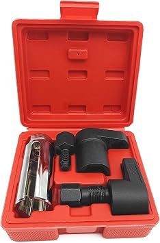 5PCS Car O2 Oxygen Sensor Socket Set Wrench Remover Tool and Thread Chaser Tool Set