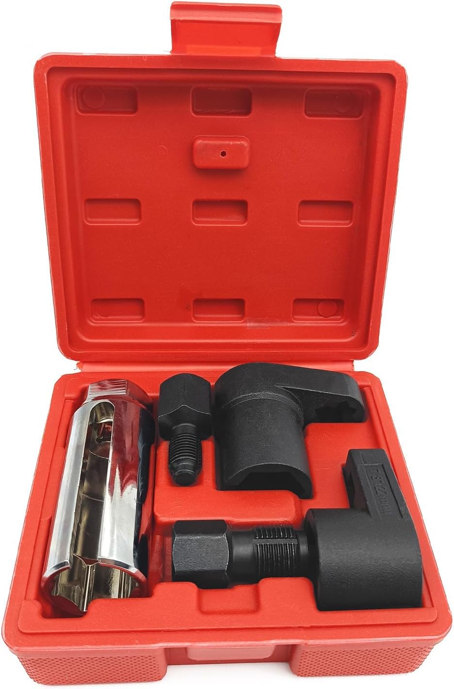 NOTISH 5PCS Automotive O2 Oxygen Sensor Socket Set Wrench Remover Tool and Thread Chaser Tool Set