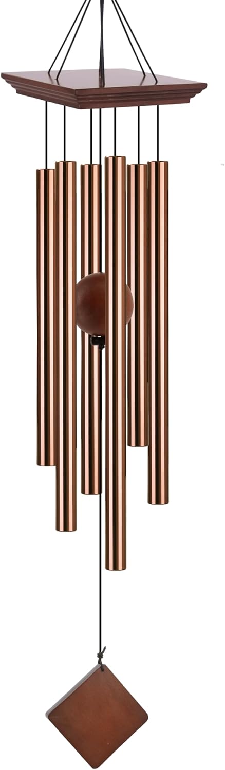 39" Deep Tone Large Wind Chimes for Outside Clearance, Memorial Sympathy Wind Chimes Outdoor for Porch Garden Yard Decor Patio,Sympathy Gifts for Loss of Loved One,Dark Brown - Image 9