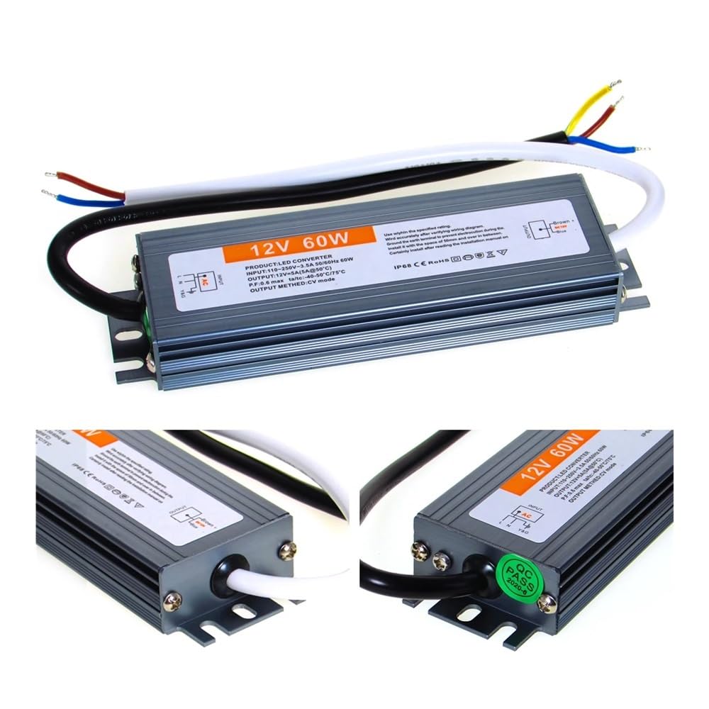 DC 12V 24V LED Driver Lighting 12V Power Supply 12V LED Driver 12 24 V Volt IP67 Lighting (10W,12V)