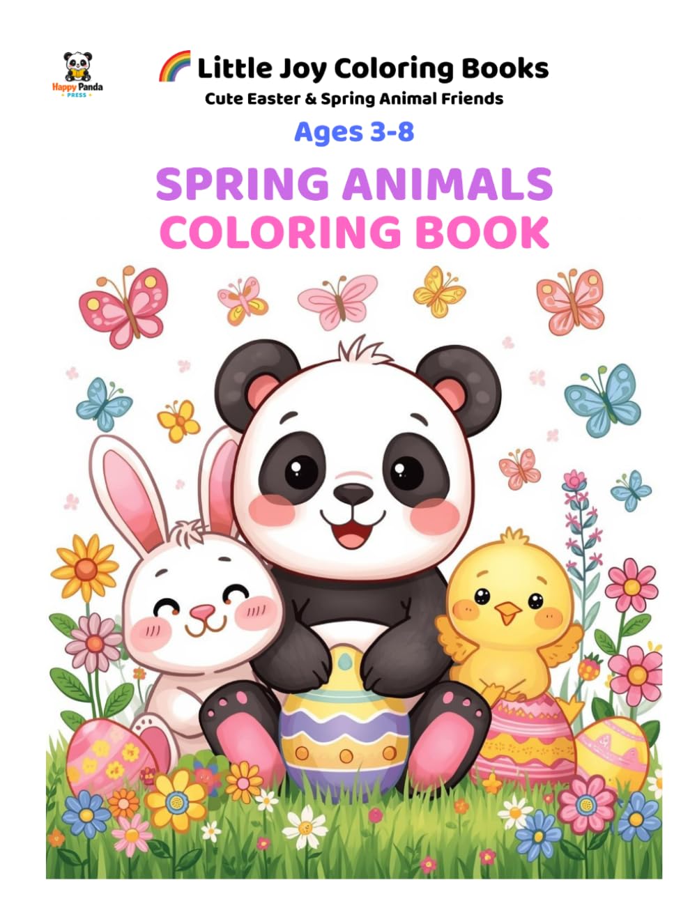 Spring Animals Coloring Book: Cute Easter & Spring Animal Friends (Little Joy Coloring Books)