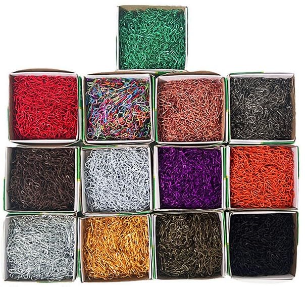 NANZU 22 * 10mm 10000 Uds. Imperdibles Seguridad Negros y morados alfiler Seguridad con Bombilla Calabaza marcadores Puntada Metal para elaboración alfileres Seguridad Calabaza alfileres Calabaza