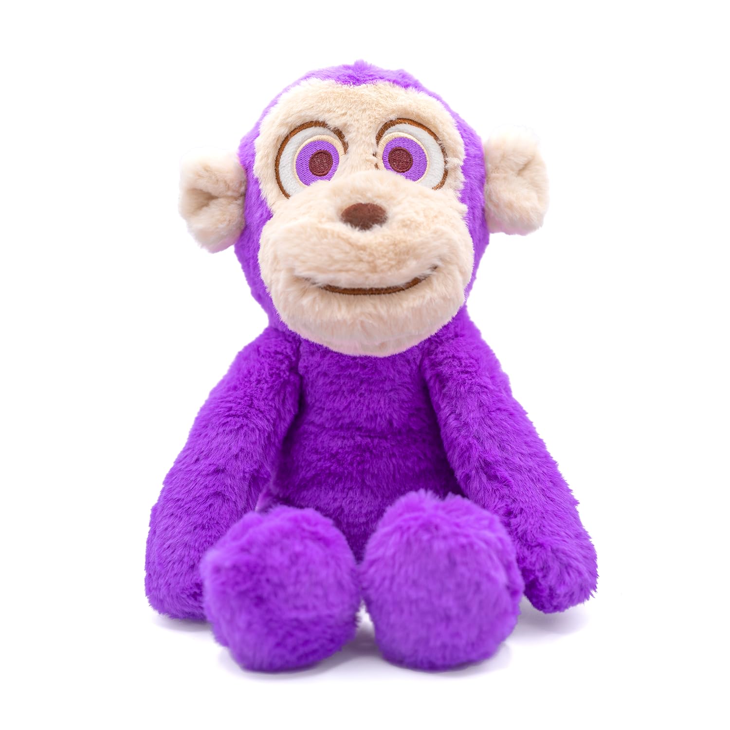 Sponsored Ad - Purple Monkey Stuffed Animal - Emotional Support Stuffed Animal - Sensory Soft Plushie Stuffed Monkey Plush with Sensory Beads - Gifts and Stuffed Animals for Boys and Girls