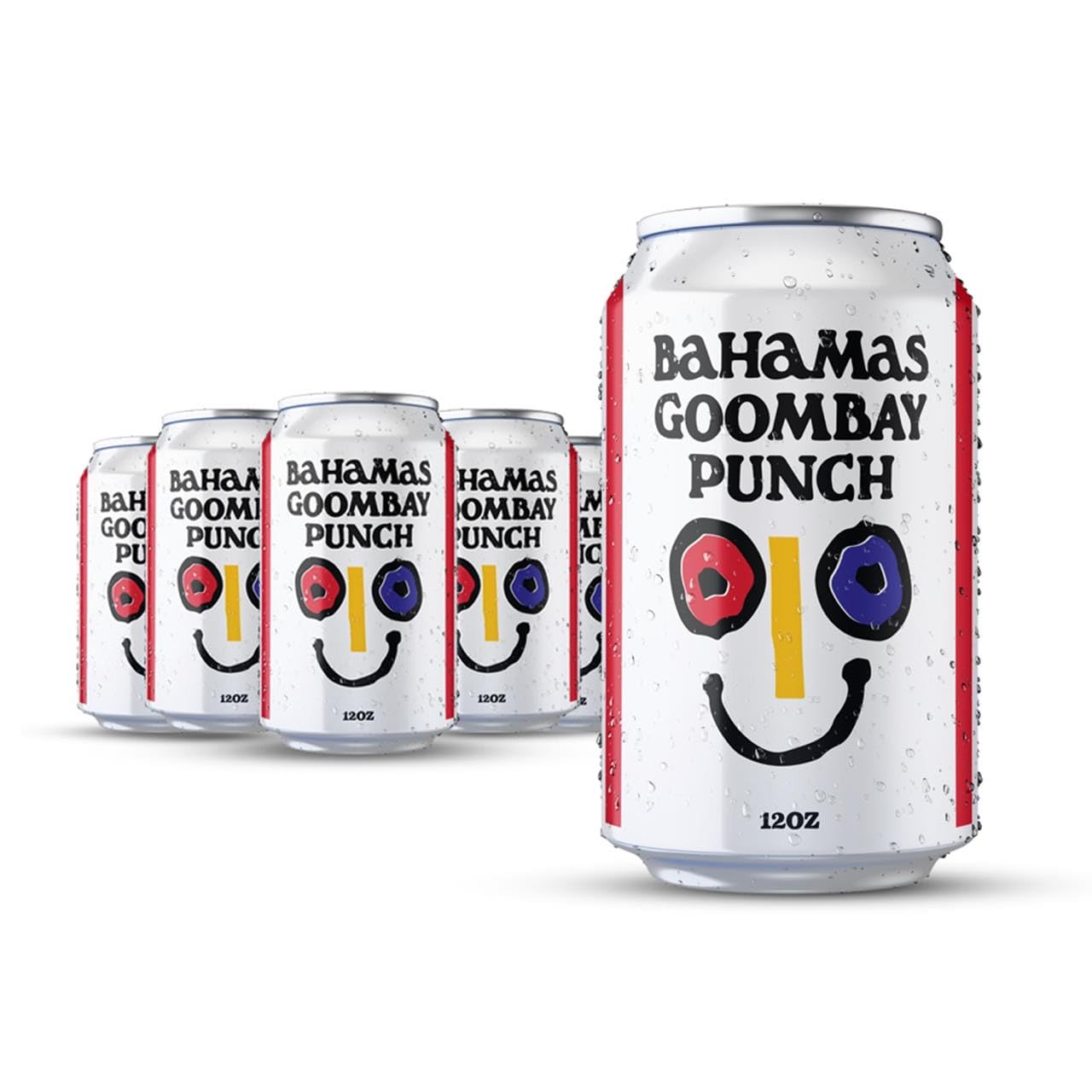 Bahamas Goombay Punch Soft Drink, 12oz Cans, Truly Bahamian, Imported Flavored Pineapple Fruit Soda (Pack of 6)