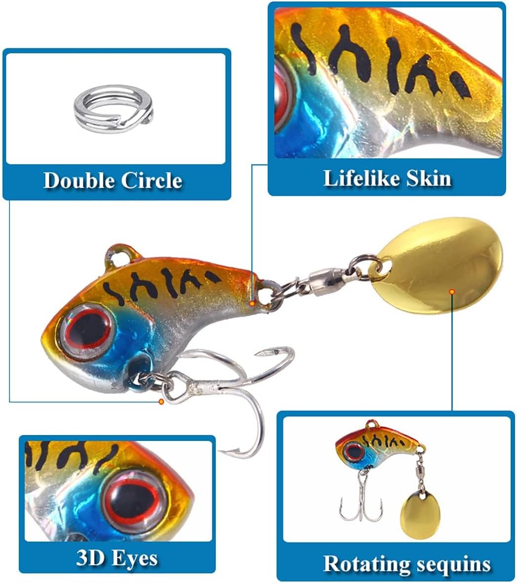 Blade Baits Metal VIB Fishing Lure Spinner Casting Jigging Spoons