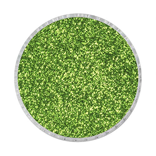 Colours of Fine Glitter Dust for Nails Art Face Body Eye Shadow Craft Paint (Autumn Yellow Green (Lime) - B0617)
