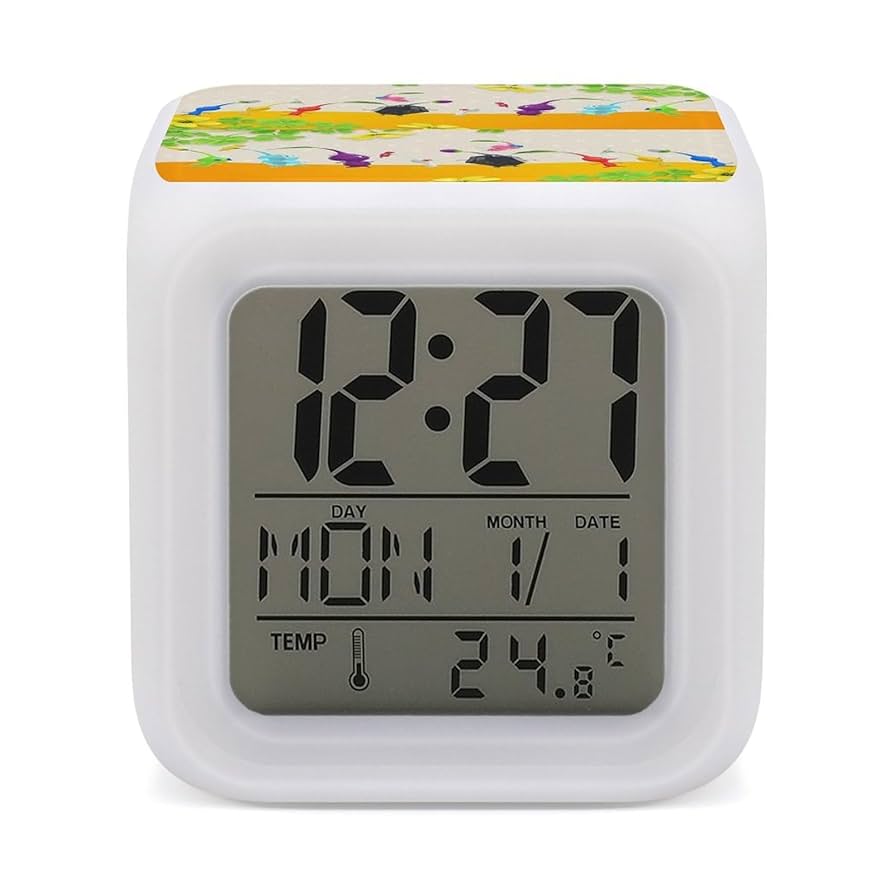 Amazon.co.jp: ピクミンカラフルな色が変わる警報時計目覚まし