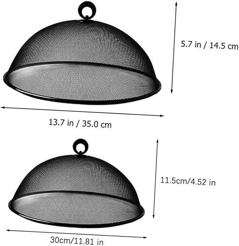 Miniatura 9 de Luxshiny Cubiertas de malla metálica para alimentos, tiendas de campaña para exteriores, cubierta de placa de pantalla de cúpula para picnic, redes