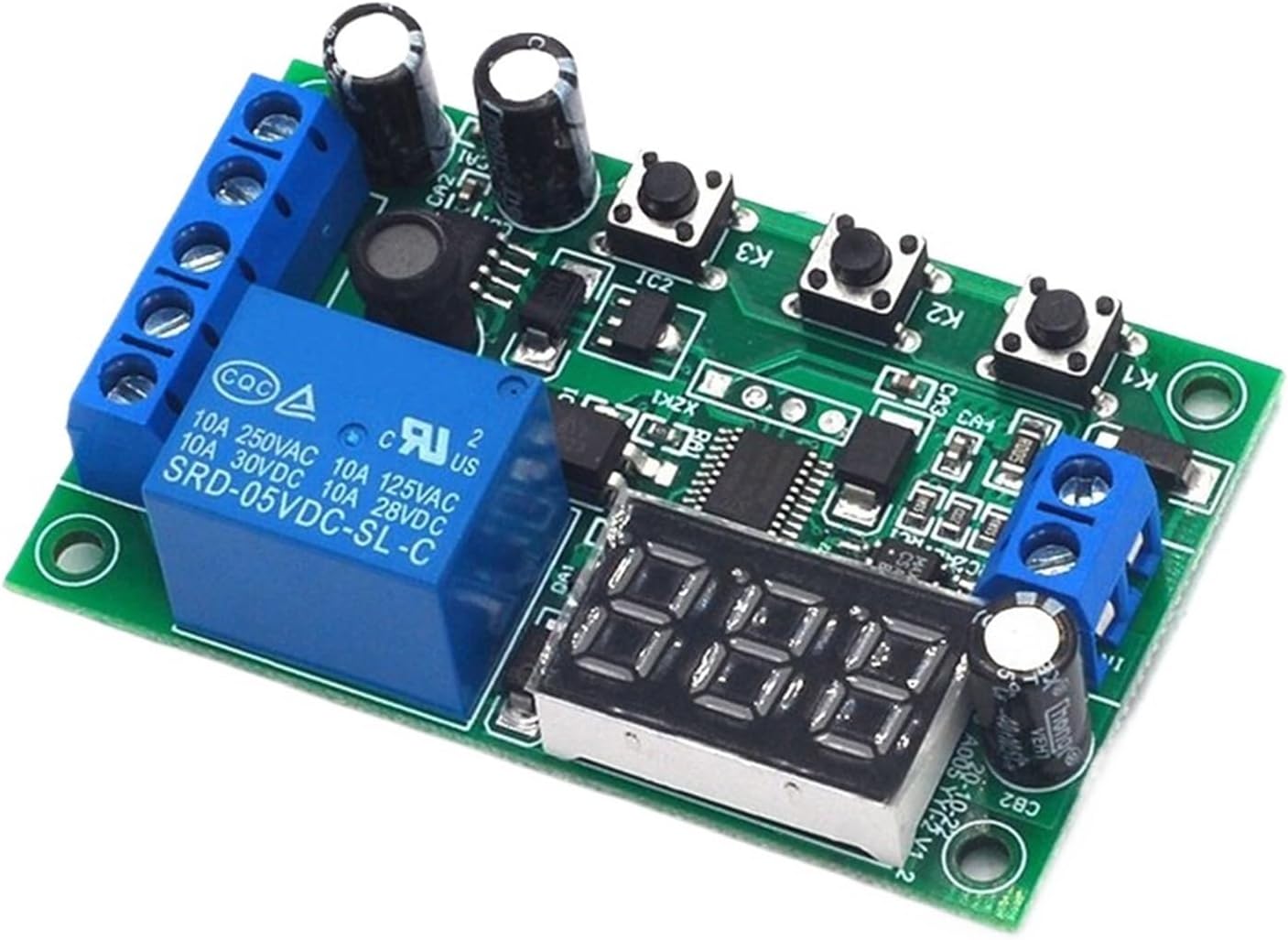 Overcurrent DC 12-24V Relay Module AC Current Detection Digital Display Overcurrent Protection TTL Output Power Supply Accessory