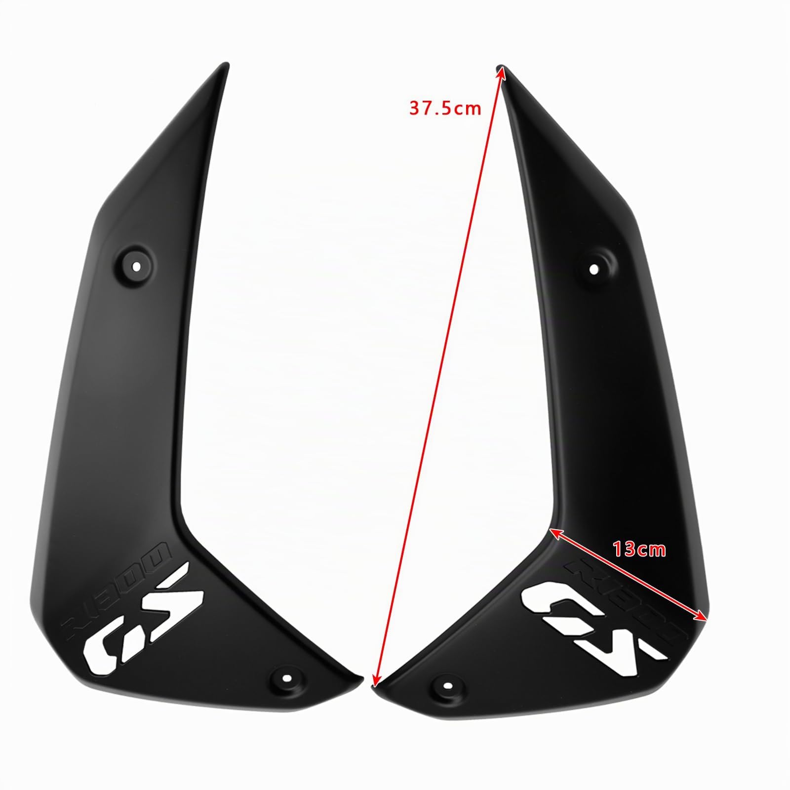 Topteng Revêtement du Cadre latéral Dispositifs de Protection Cache-radiateur adapté pour BMW R1300GS 2024-2025 Noir
