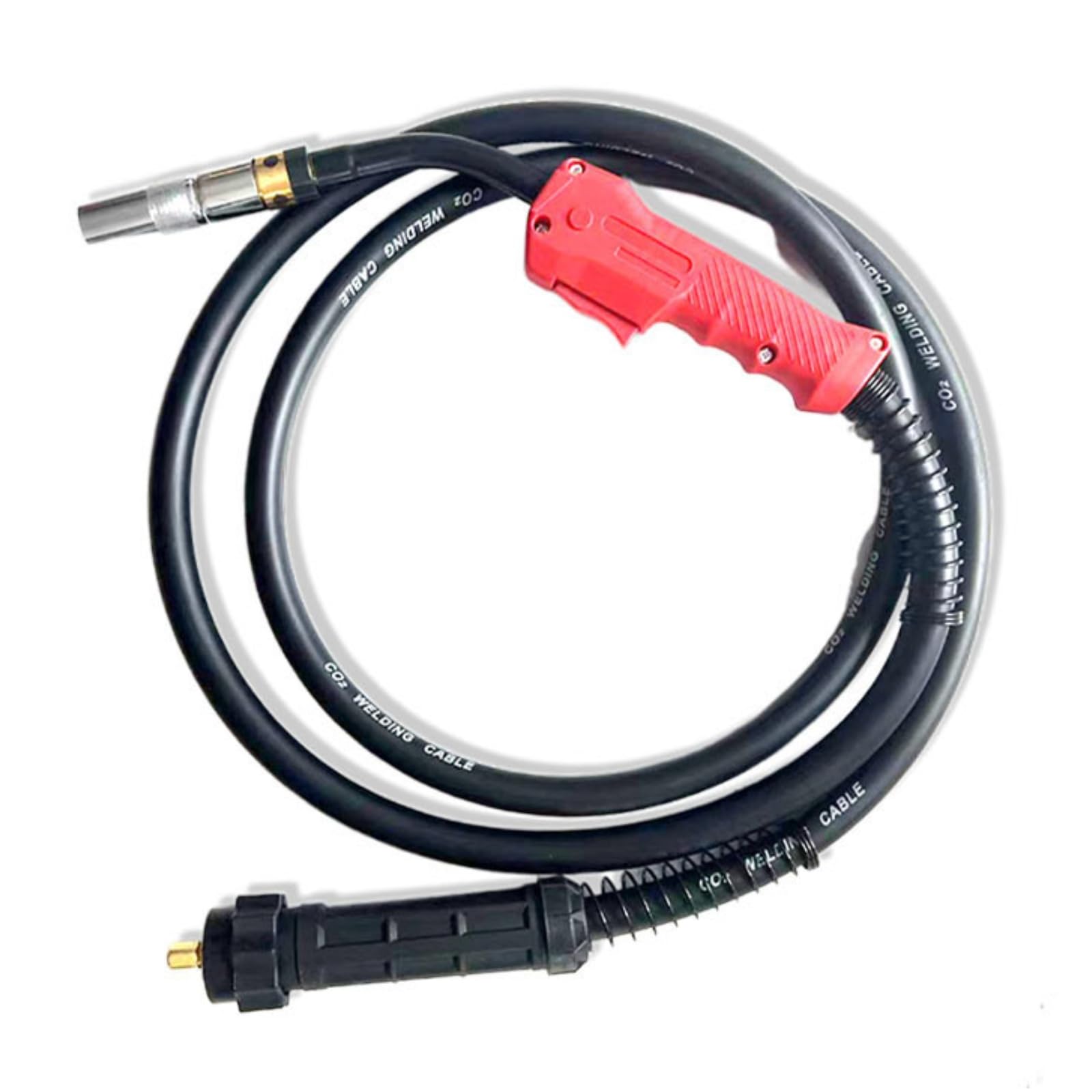 Antorcha de Soldadura MIG Soplete de Gas Pistola de CO2 Alimentación de Hilo Construcción Robusta en Cobre y Acero Adecuada para Taller Mecánico, 5 Metros, Económico, Pistola Europea 500A