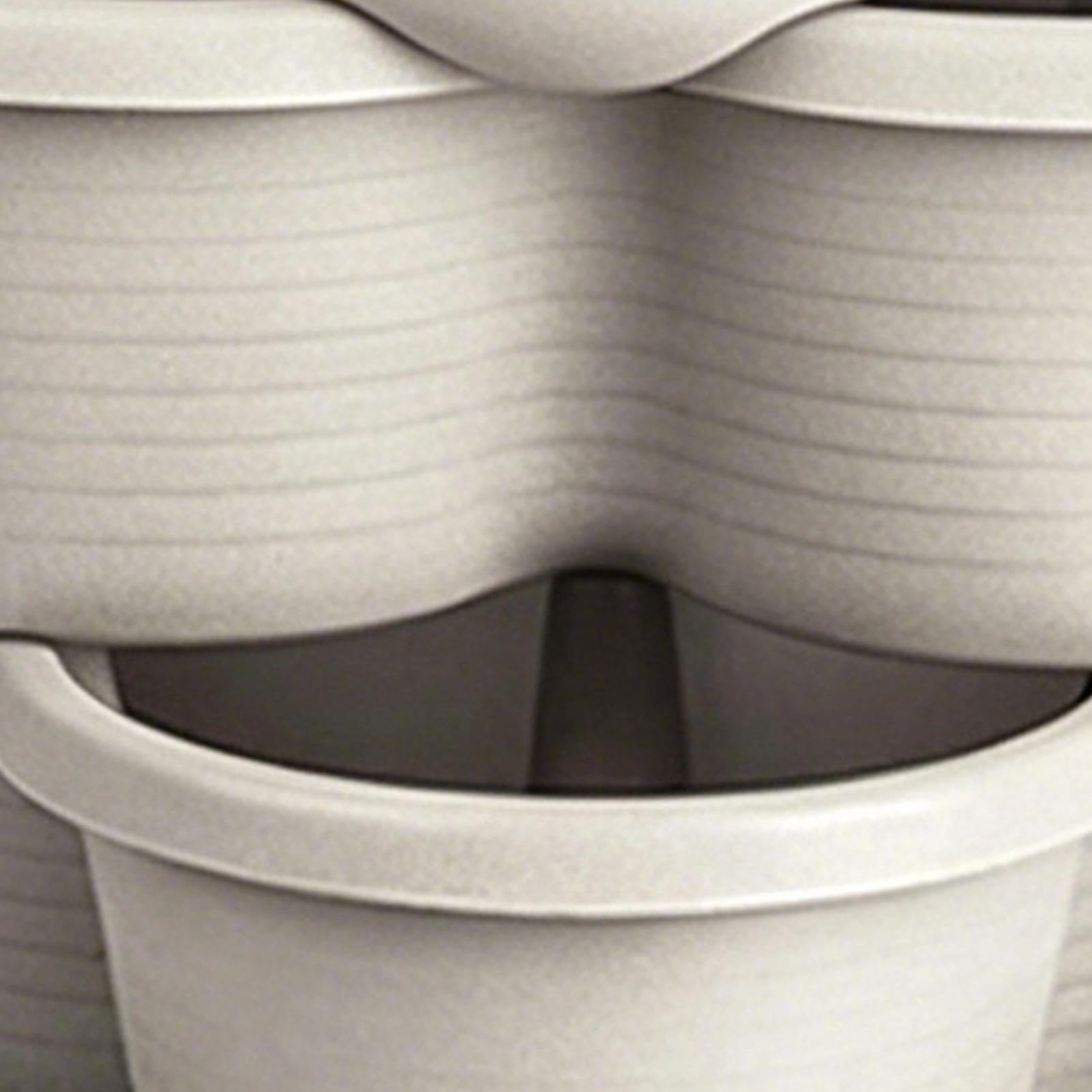 Maceta Vertical Para Jardín 5 Piezas de Maceteros Apilables en Niveles para | Jardinera Estratificada Útil para Patio Balcón Jardín Hogar Casa Exterior Interior Flores Verduras Hor