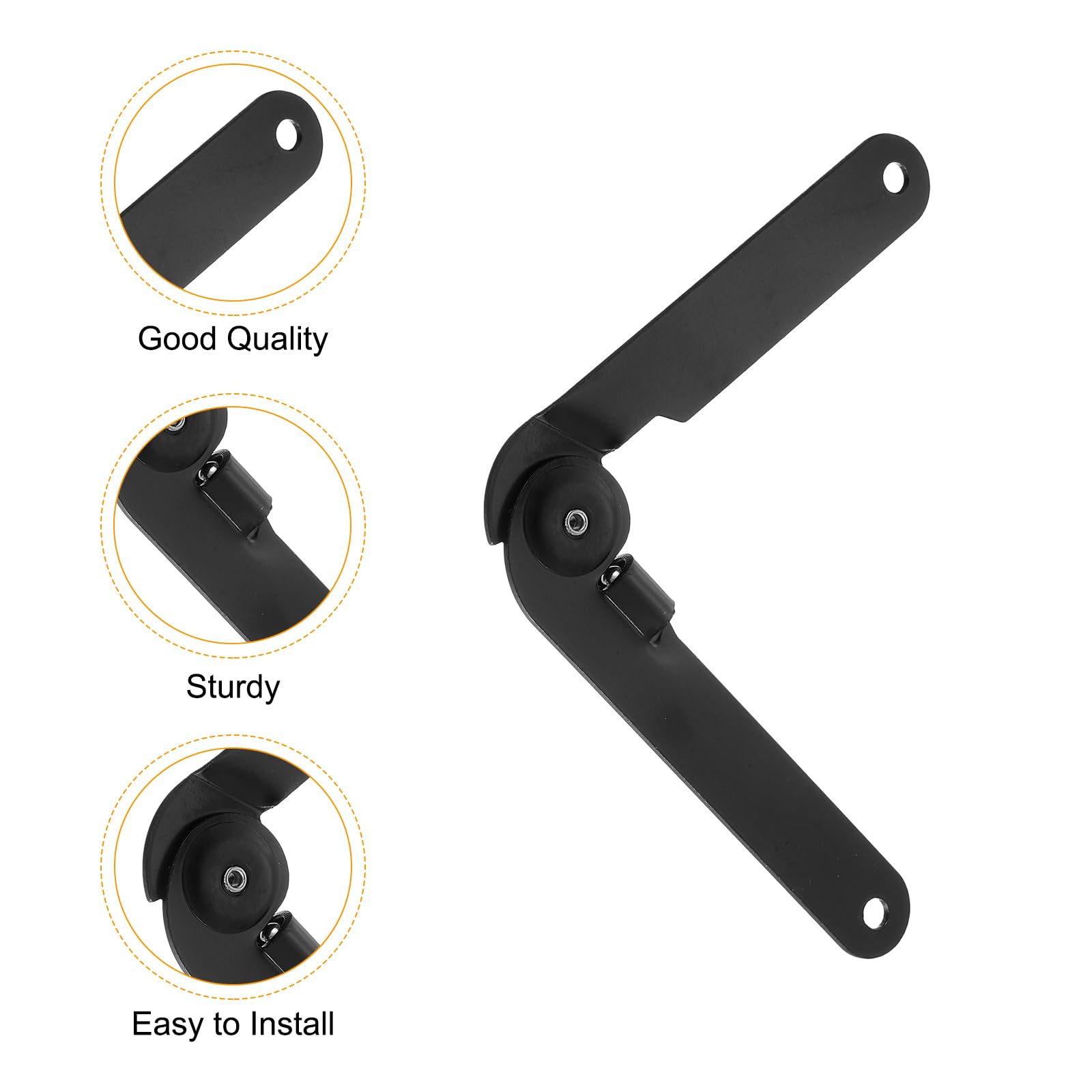 QUARKZMAN 2 Piezas Bisagra de Soporte para Tapa Bisagra Plegable Giratoria para Muebles Cajas de Madera Estuches de Joyería Baúl Gabinete Armario 8.9"x0.79"