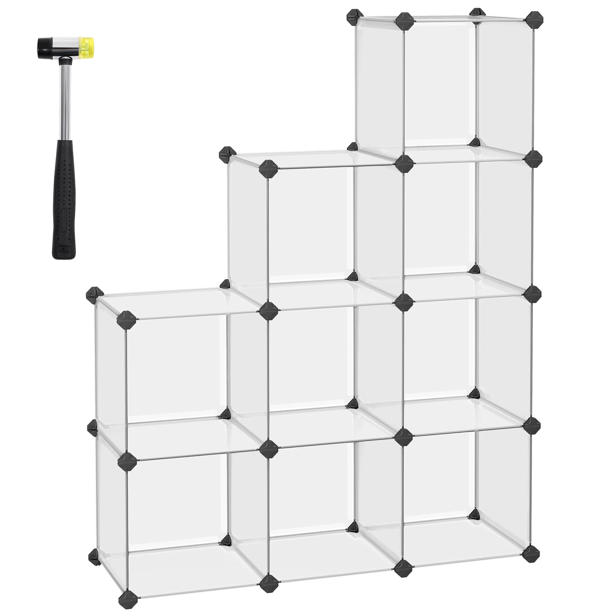 SONGMICS Scarpiera, Scaffale a 9 Cubi Modulari, 31 x 93 x 93 cm