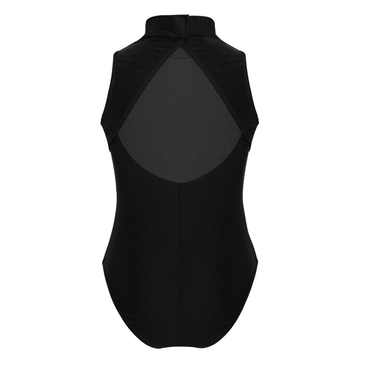 TiaoBug Kid Girls Floral Lace Leotard Halter Mock Neck Gymnastics Ballet Dance Leotard Activewear One Piece Dancewear