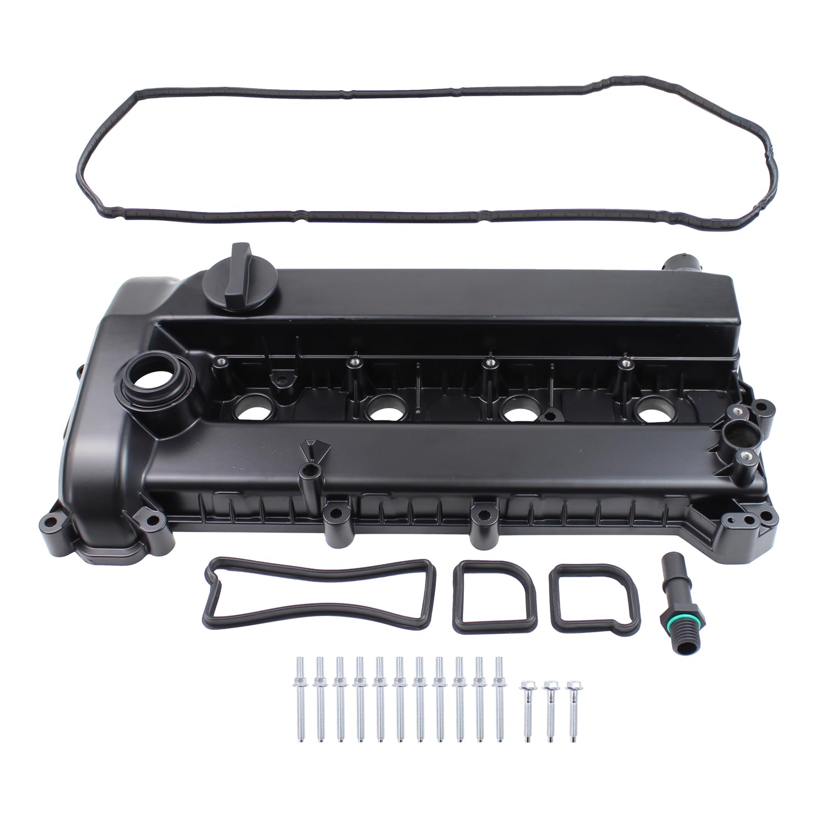 Aluminum Engine Valve Cover Kit for Ford Escape 2009-2012, Fusion 2010-2012, Mercury Mariner 2009-2011, Milan 2010-2011, Lincoln MKZ 2011-2012 2.5L