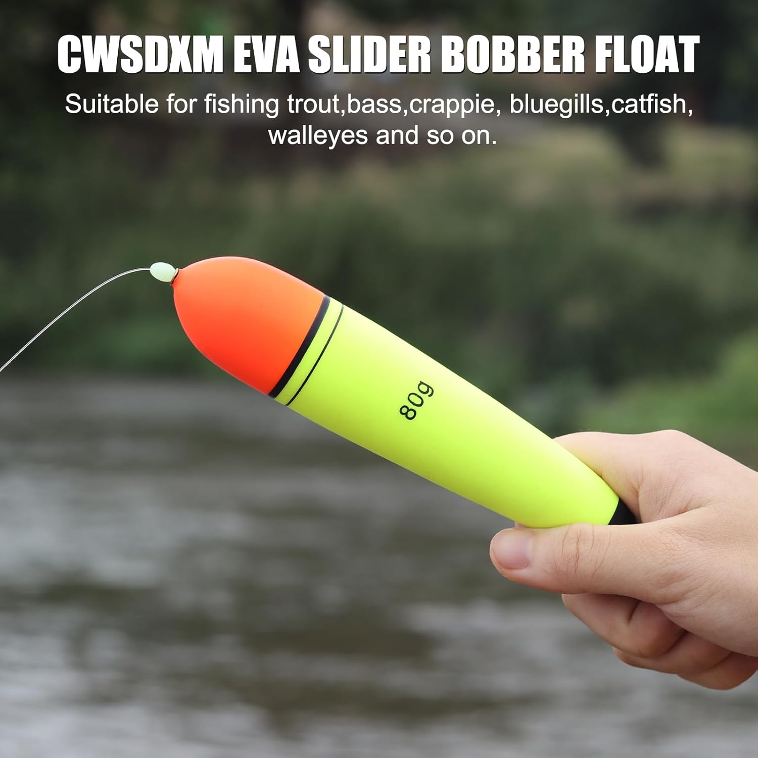 Slip Bobber Fishing Floats EVA Foam Bobbers for Pike Perch Carp Bass Fishing Bobber Float Saltwater Freshwater Floatage 0.35oz - 4.23oz