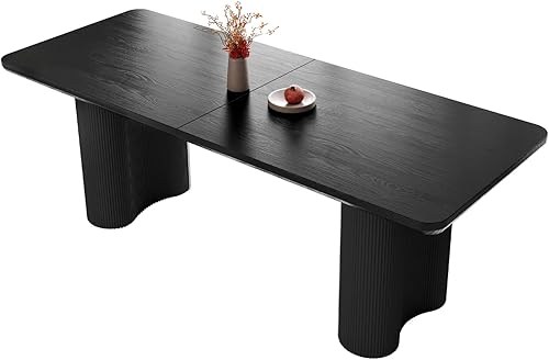 Miniatura 18 de Juego de mesa de comedor y sillas de 7 piezas para 6, mesa de cocina rectangular de 62.99 pulgadas con 6 sillas, juegos de cocina y comedor con