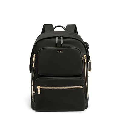 Tumi Montana Backpack Backpack Bags Black/Gunmetal, Leather/Nylon