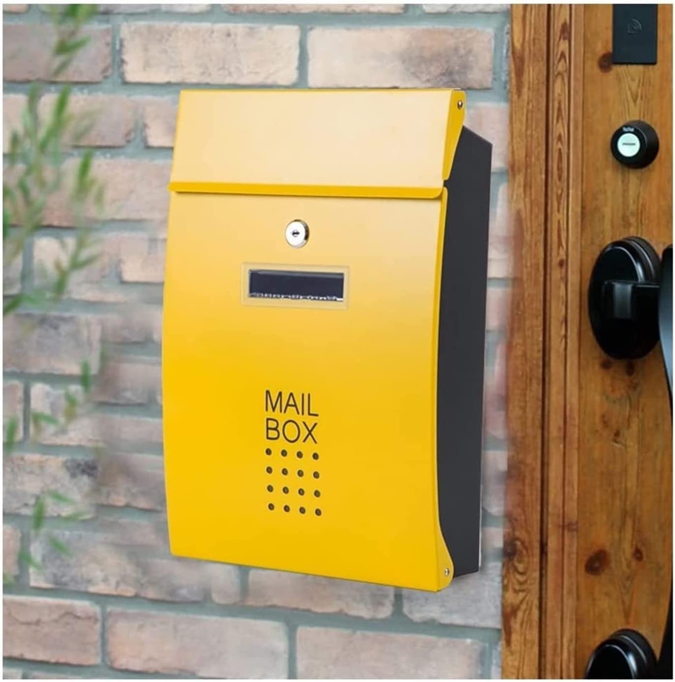 Boîte aux lettres extérieure murale avec serrure pour bulletins et dons
