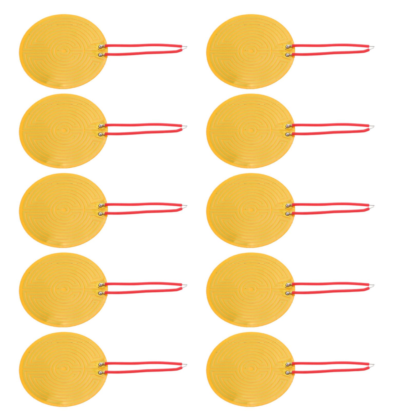 DOITOOL 40pcs Round Pi Electric Film Heating Sheet Heating Films for Insulated Cup Pads for Home Office Use