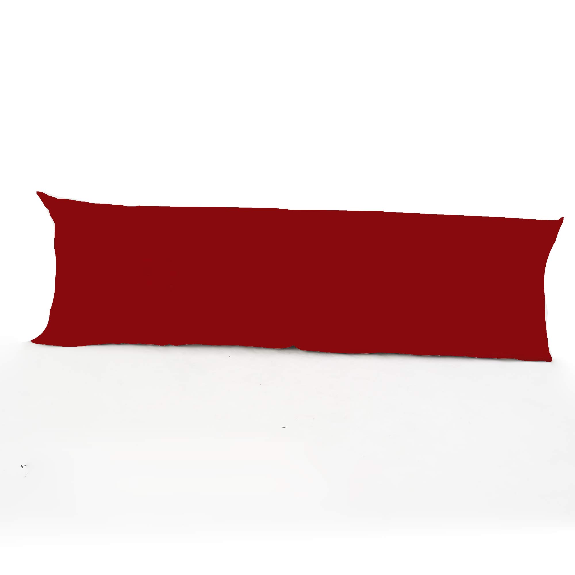 clicktostyle Easy Care Bolster 3ft (91 cm x 50 cm) Long Polycotton Pillow Case Only 20 Colours Available (Red)