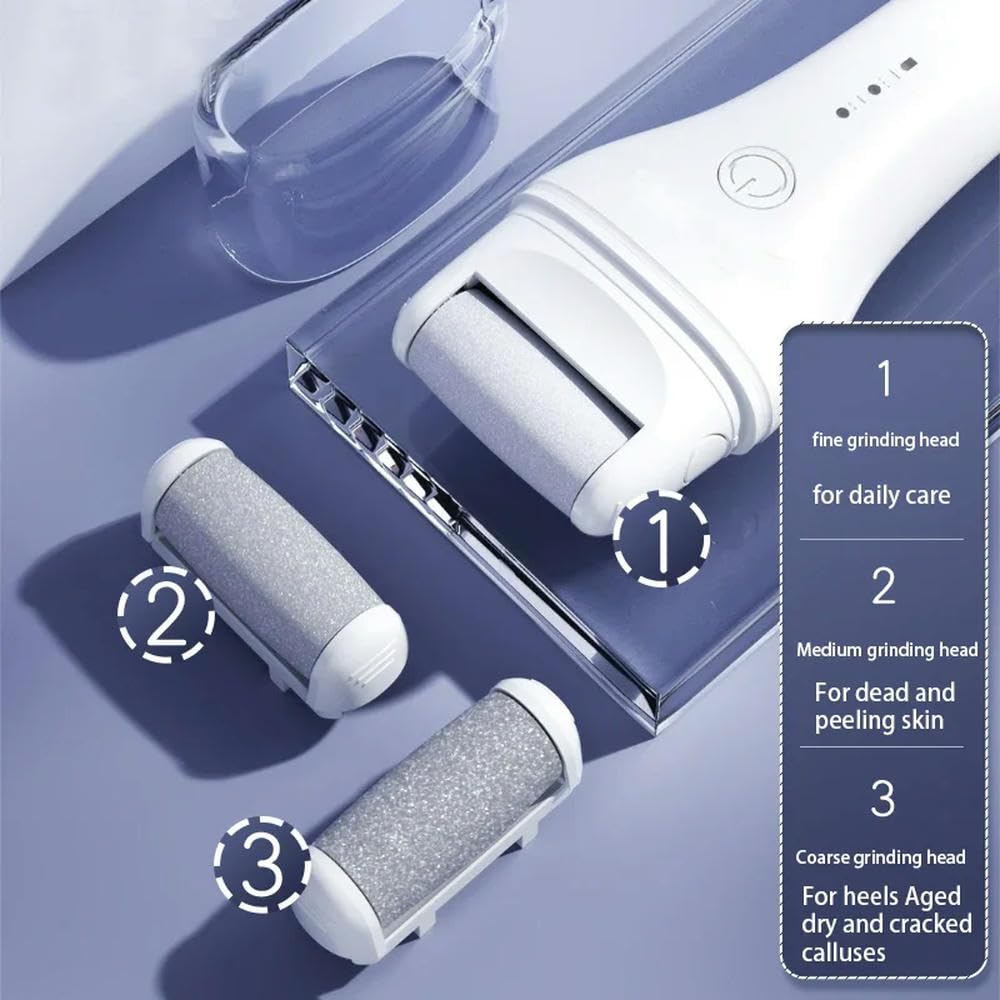 Pedicure Elettrico Lima per Piedi Dispositivo di Bellezza per Piedi Impermeabile Macchina per Pedicure Ricaricabile Rimuove la Pelle Morta e i Calli del Corpo