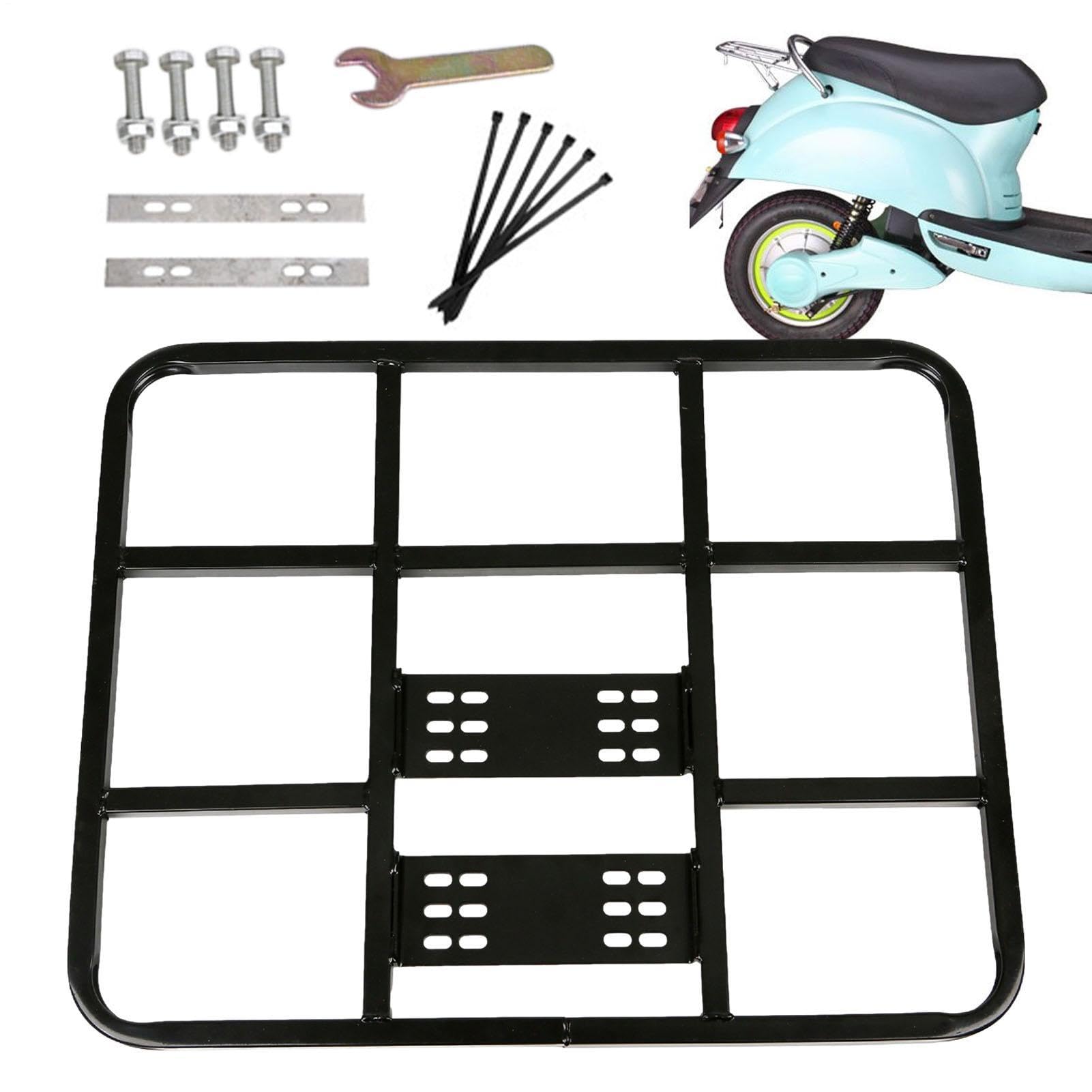Portaequipajes para vehículos – Estante trasero universal de metal de 60 cm, estante de carga de alta resistencia, soporte de almacenamiento de bicicleta eléctrica, transporte resistente, estante para