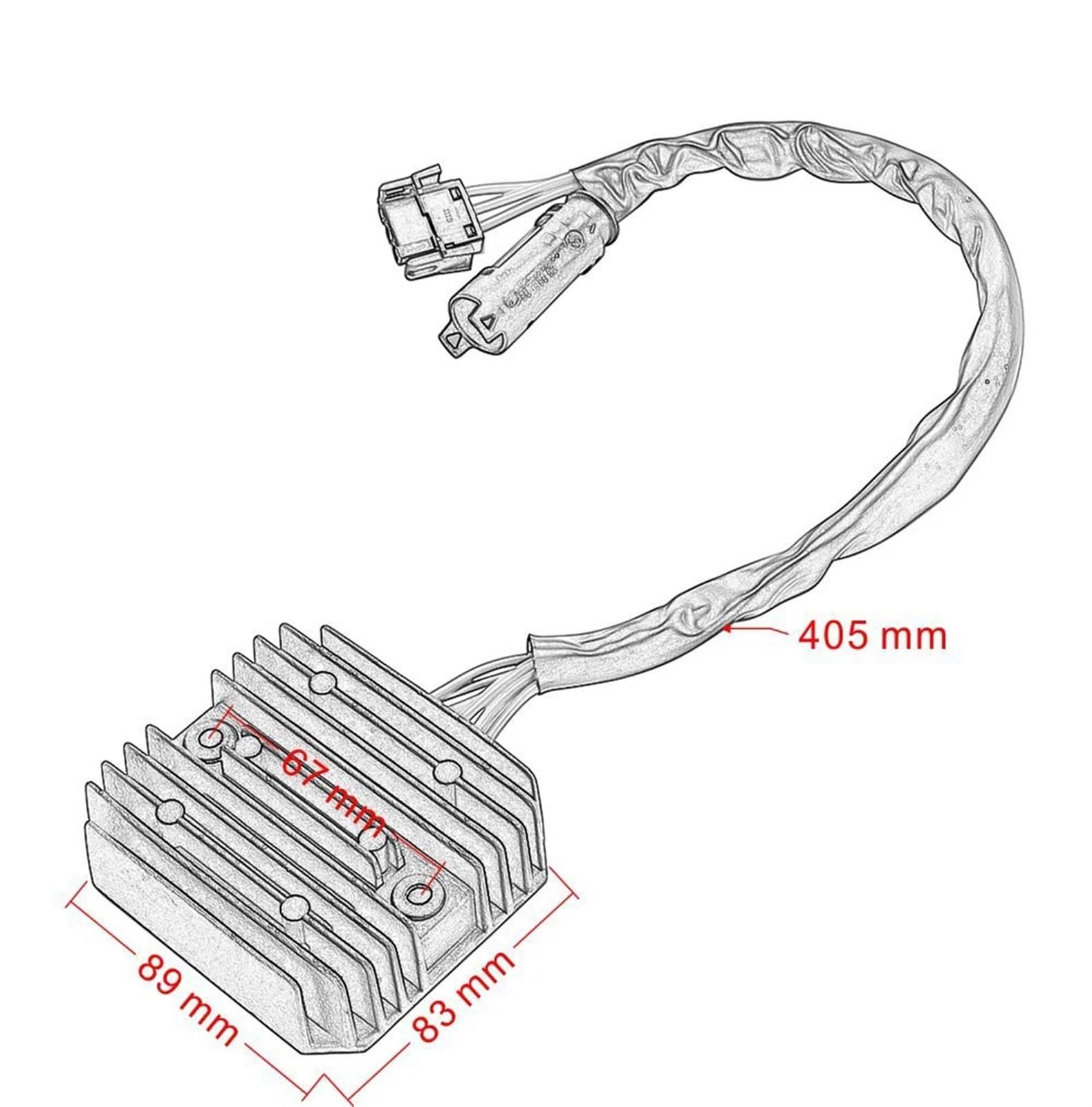 Régulateur Tension Riloer - Compatible BMW F650, F800, Aprilia Pegaso - 14.5V