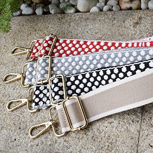 Image of Red Crossbody Straps for Purses Replacement Crossbody Wide Guitar Purse Strap for Handbags