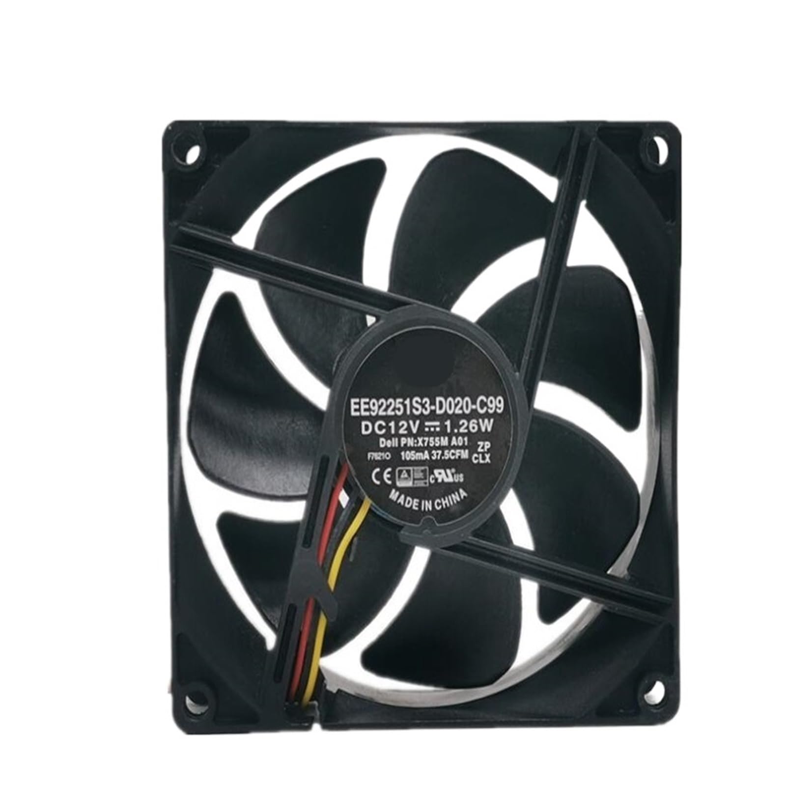 GJEXXPTST EE92251S3-D020-C99 12V 1.26W 9025 9CM Three-Wire Server Fan