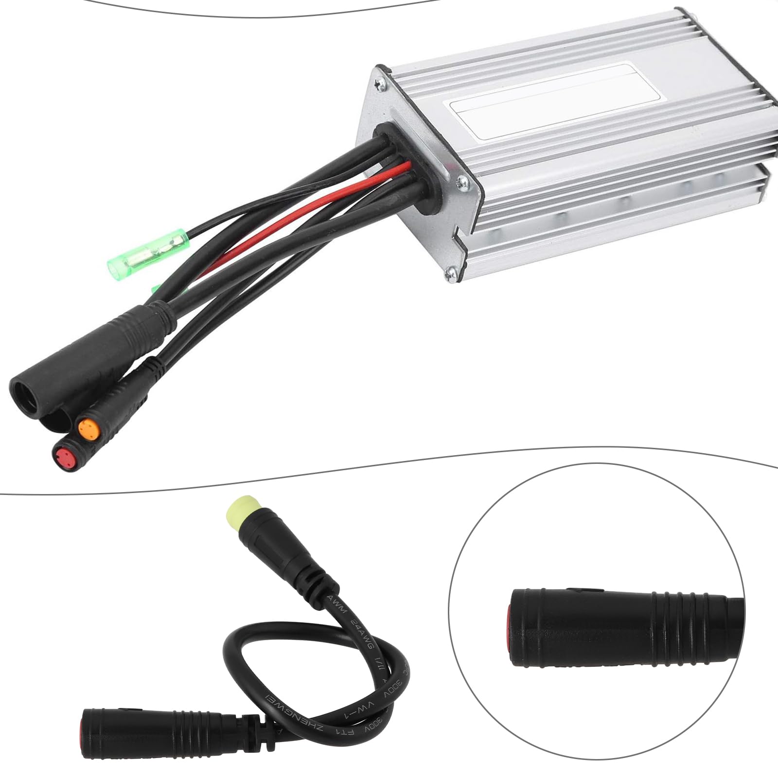 EMSea Câble Extension Vélo Électrique M8 3 Broches Mâle Vers 2 Broches Femelle – 16 Cm, Étanchéité Totale Pour Freins EBike