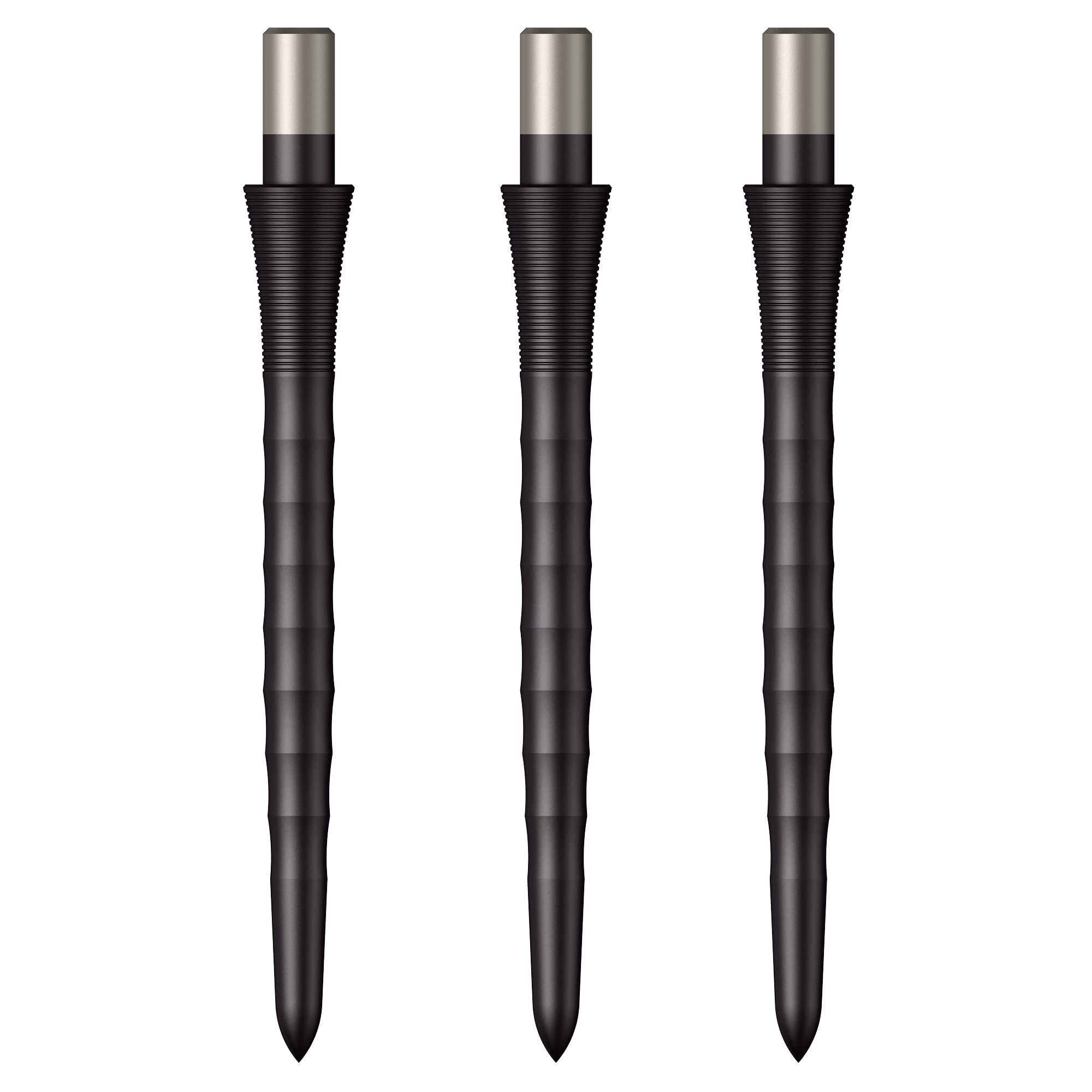 Mission Darts Sniper Points Ripple | Steel Tip Replacement Points | 28mm Black