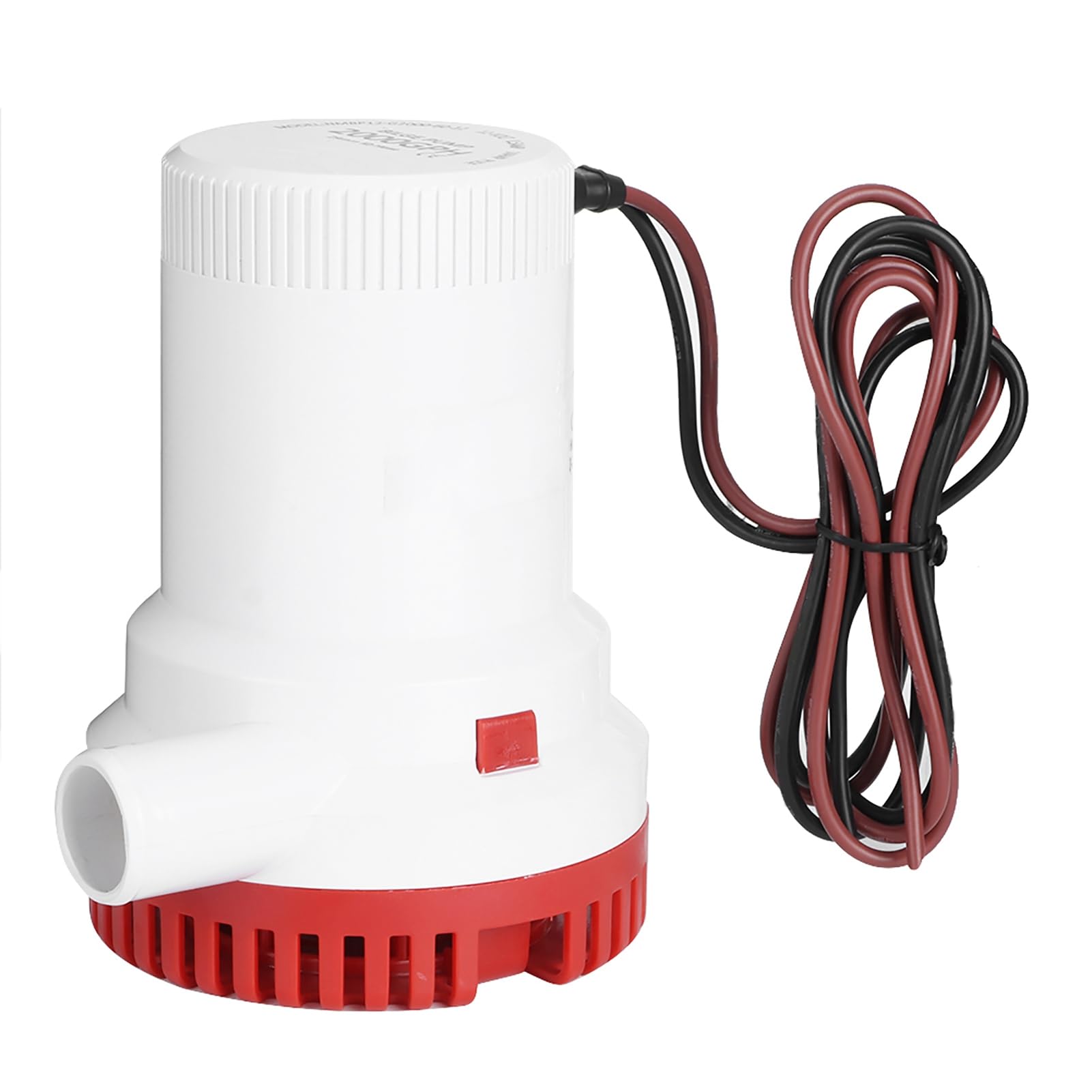 Pompe de Cale Submersible 2000 GPH 12V, Pompe à Eau de Cale électrique Non Automatique pour Bateau Marin, Yacht, Camping-Car, Piscine, étang