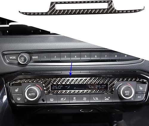 Protector de panel de interruptor de aire acondicionado de automóvil, decoración de fibra de carbono suave real, apto para Toyota Supra GR A90 A91