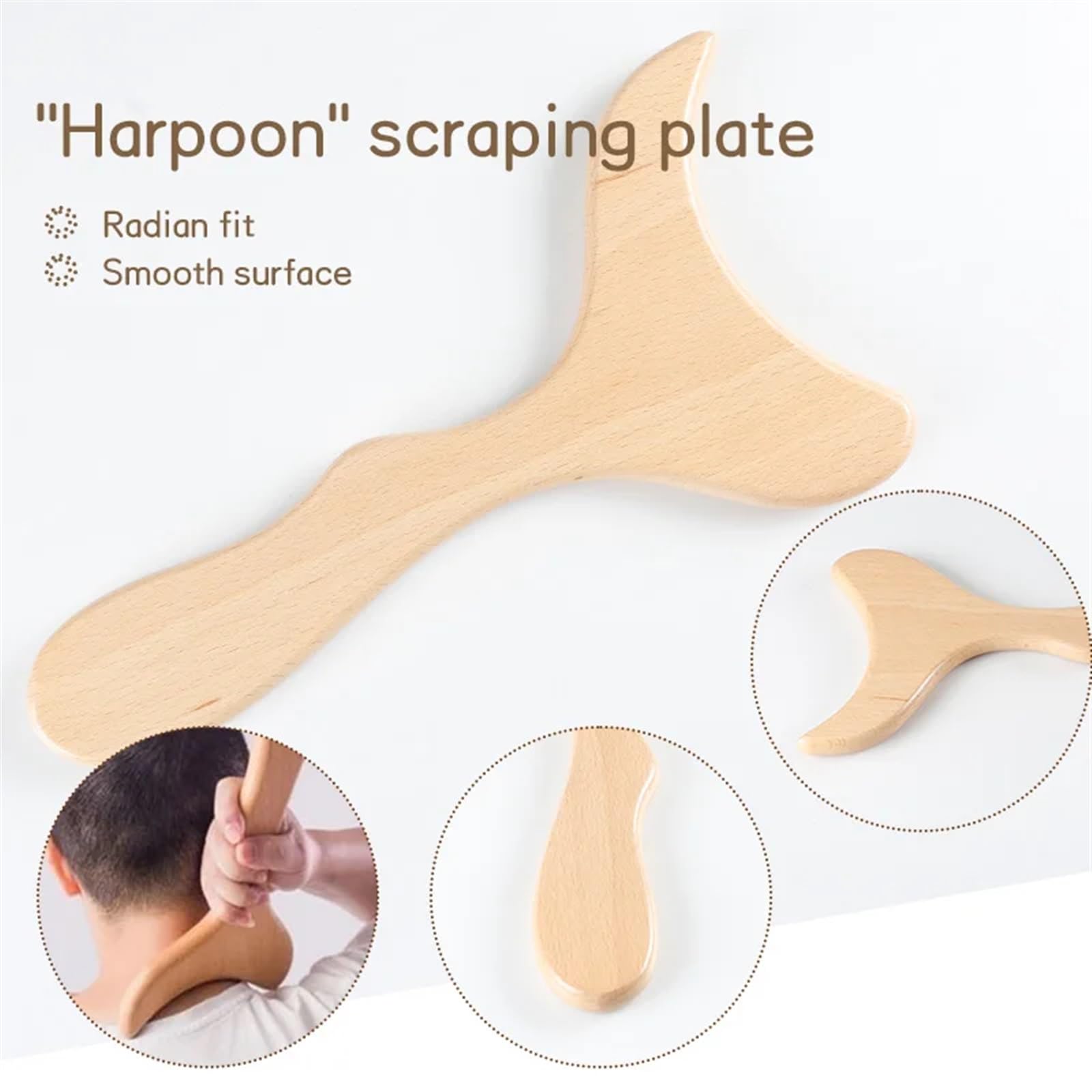Cepillo Interdental Wooden Massager Body Contouring Back Shoulder Scraping Fatigue Relieve Wood Tools