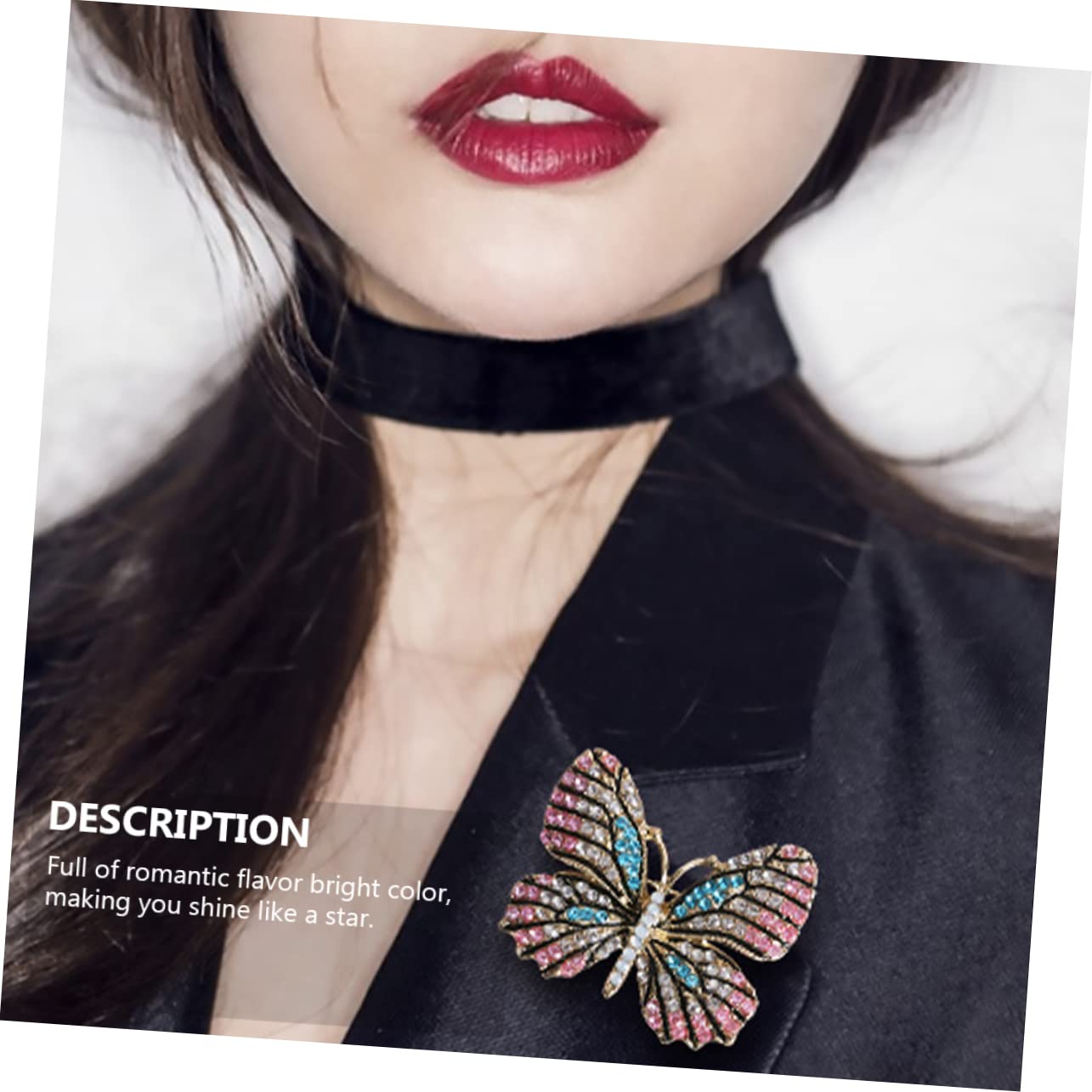 Vergoldete Schmetterlings-tierbrosche Broschen Hochzeit Brosche Strass Damenschmuck Trachtenbrosche Bunte Mädchendekoration Accessoires Für Frauen Legierung